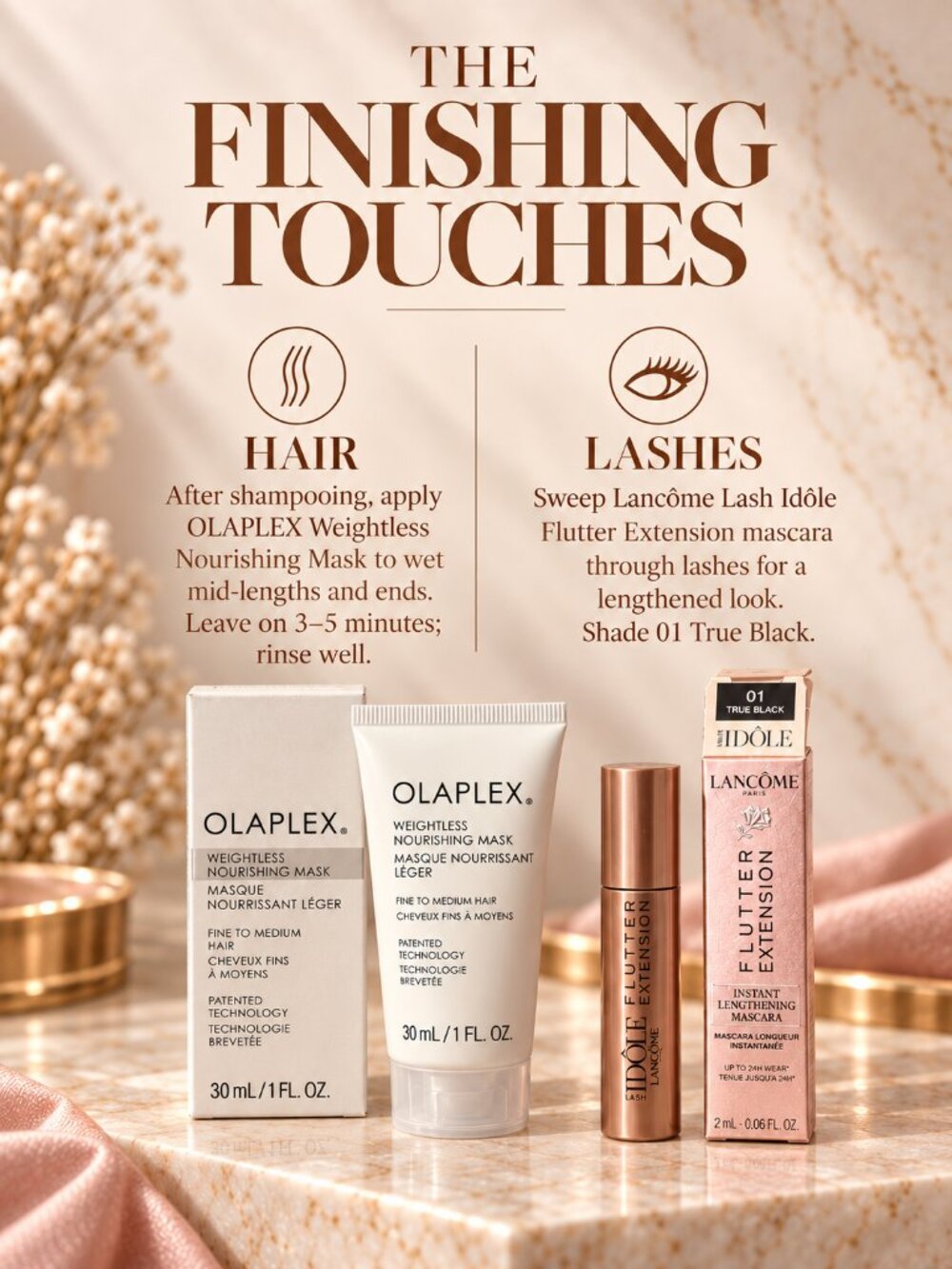 OLAPLEX Weightless Nourishing Mask 30ml + Lancôme Flutter Mascara 2ml